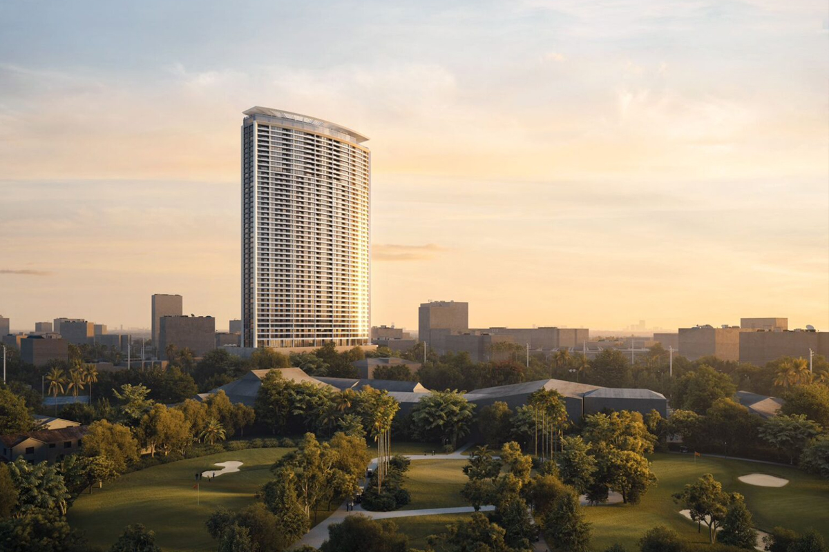 Sample luxury condominium exterior, representative imagery